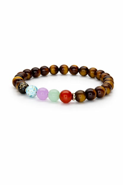 tiger eye 7 chakra bracelet