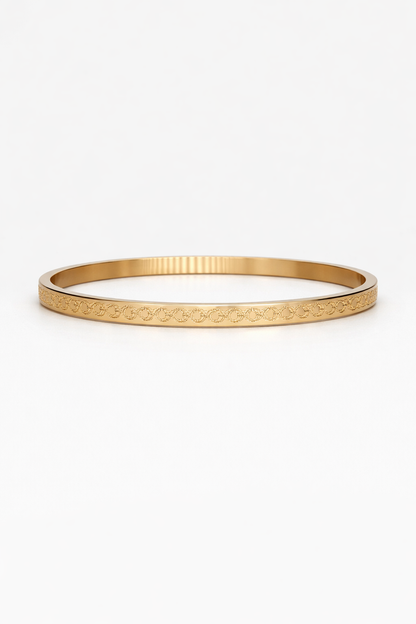 18kt gold plated plain kada for mens anti tranish anti allergic