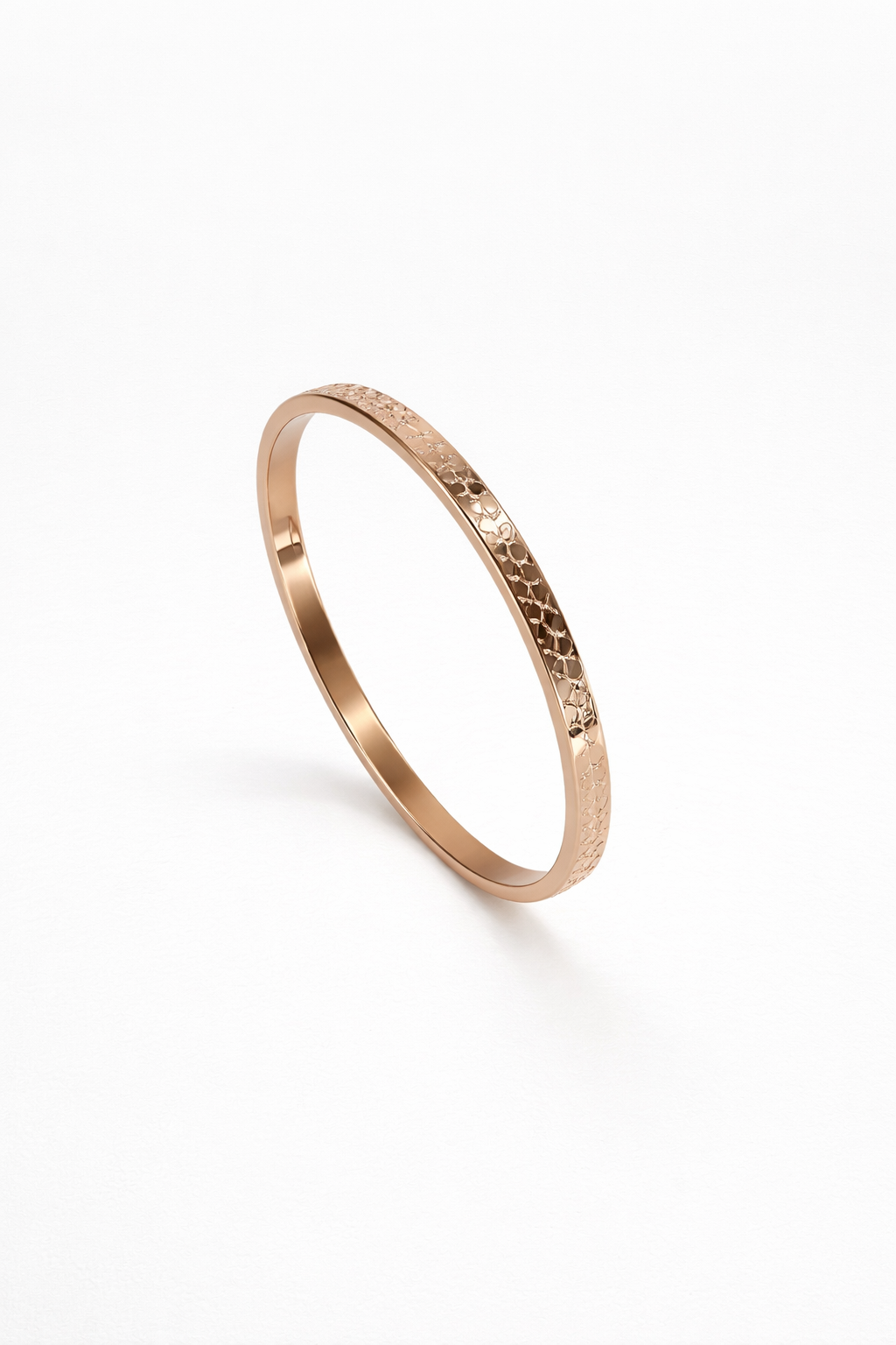 18kt Gold Plated Plain Kada for Men Anti-Tarnish & Anti-Allergic (Design 1)