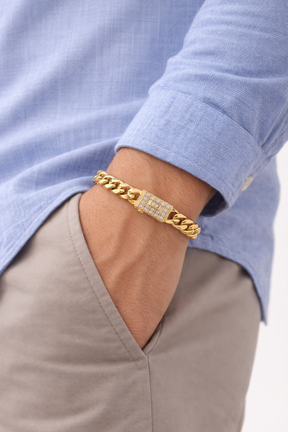 Premium Gold Cuban Bracelet For Mens
