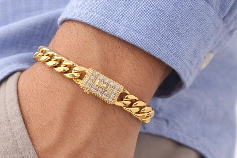 Premium Gold Cuban Bracelet for Men