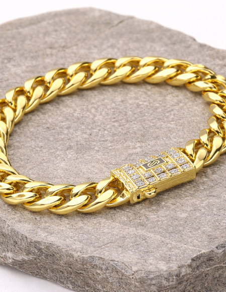 Premium Gold Cuban Bracelet For Mens
