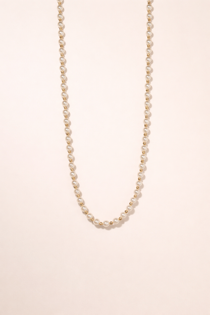 pearls fancy necklace anti tranish anti allergic for girls