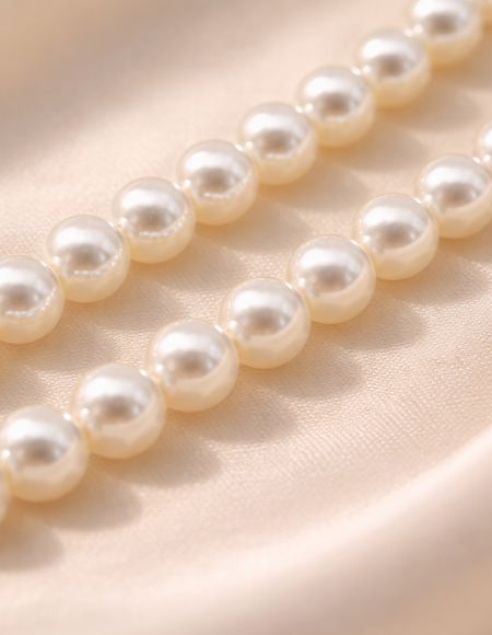 pearls fancy necklace anti tranish anti allergic for girls