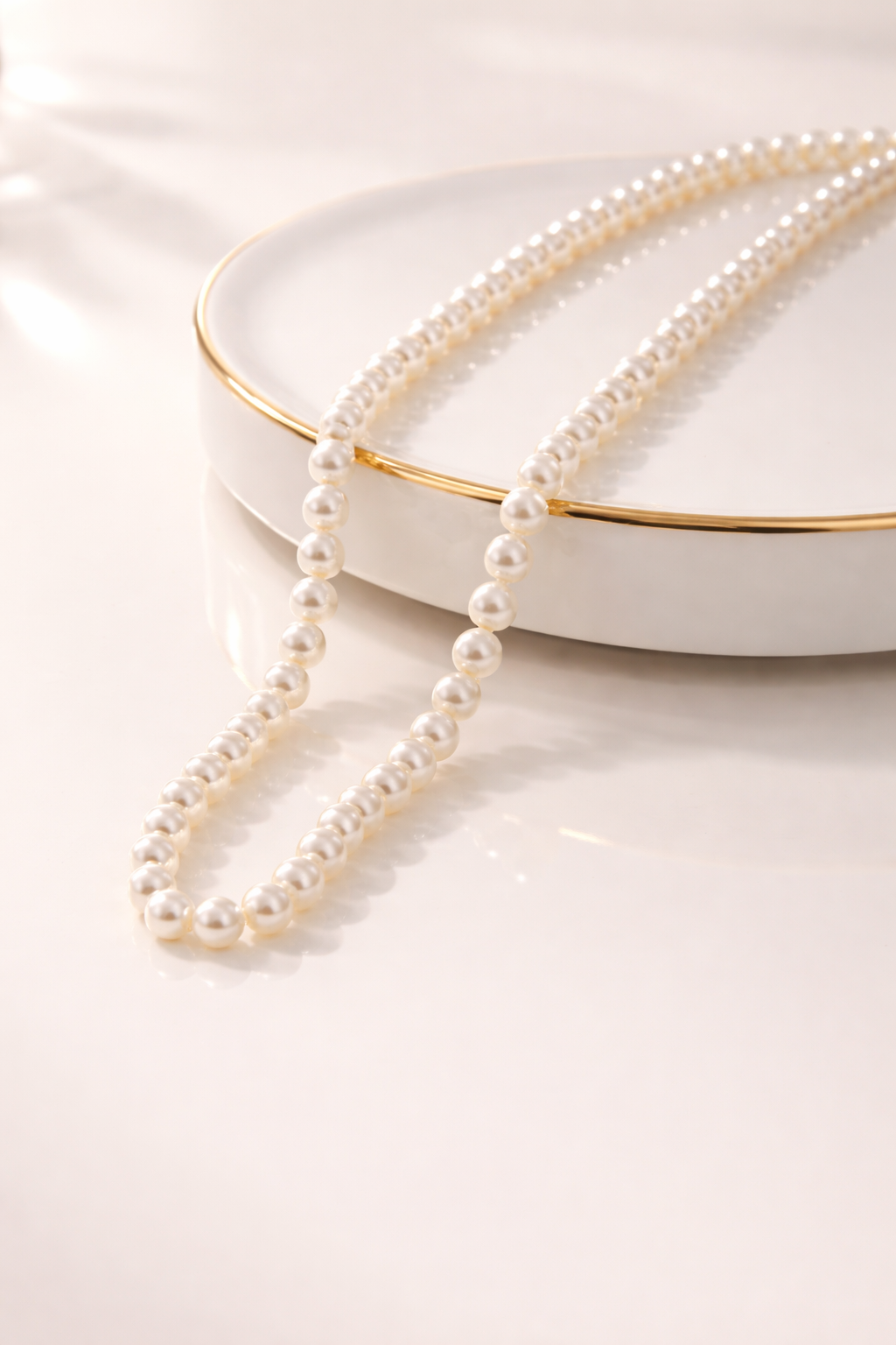 Pearls Fancy Necklace Anti-Tarnish & Anti-Allergic for Girls (Design 2)