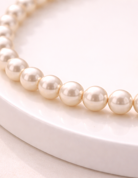 pearls fancy necklace anti tranish anti allergic for girls
