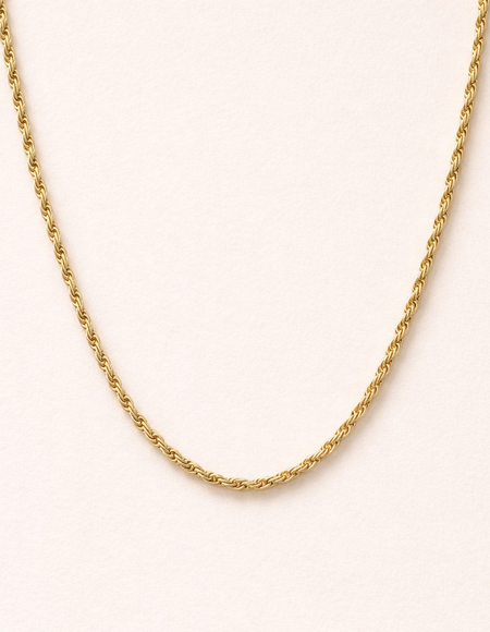 18 Kart gold plated rope chain