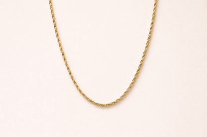 18 Kart gold plated rope chain