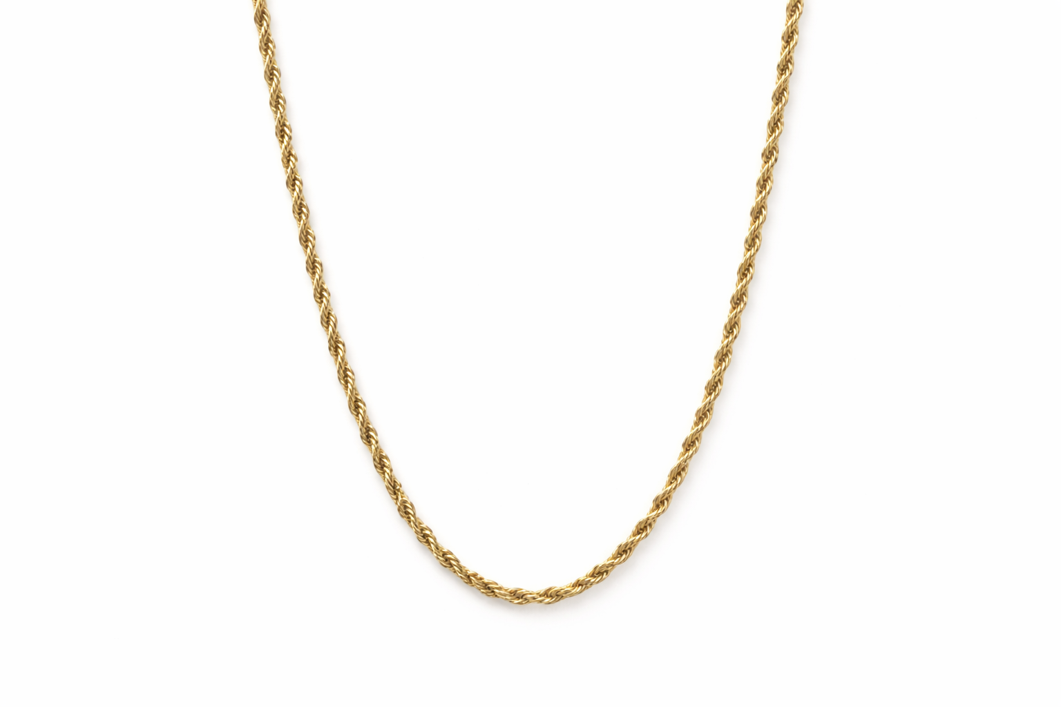 18kt Gold Plated Rope Chain