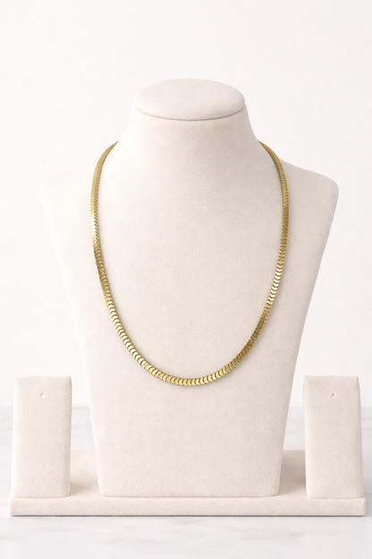 18 kart gold plated centipede chain