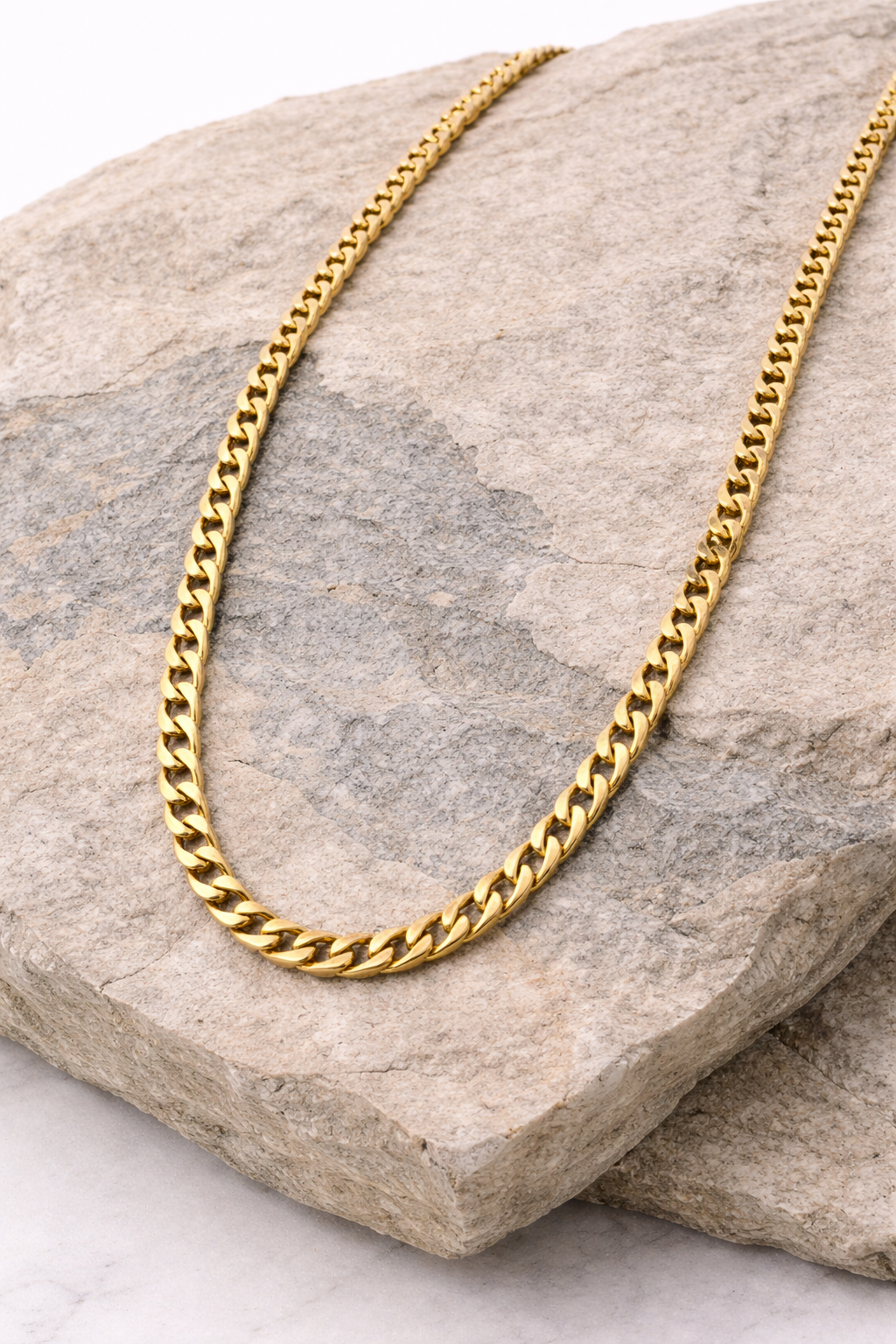 18kt Gold Plated Chain Anti-Tarnish & Anti-Allergic for Men (Design 2)
