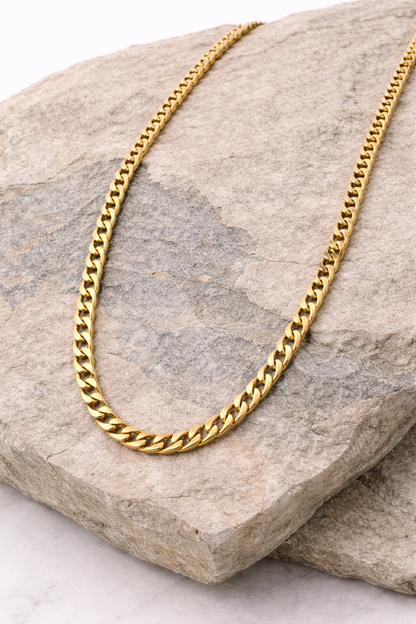 18kt gold plated chain anti tranish anti allergic for mens