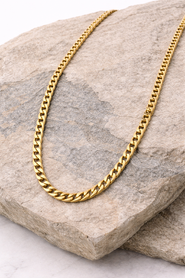 Chain for Men (Design 2) – 18K Gold Plated