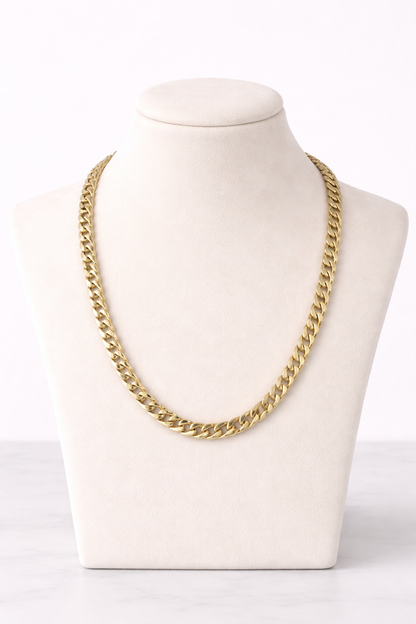 18kt gold plated chain anti tranish anti allergic for mens