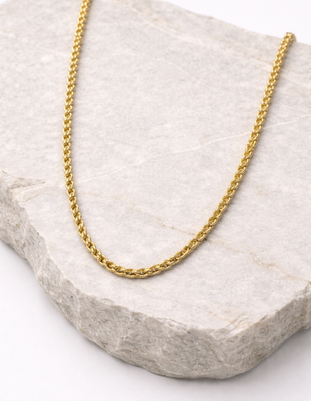 18 kt gold plated fancy boy chain anti tranish anti allergic