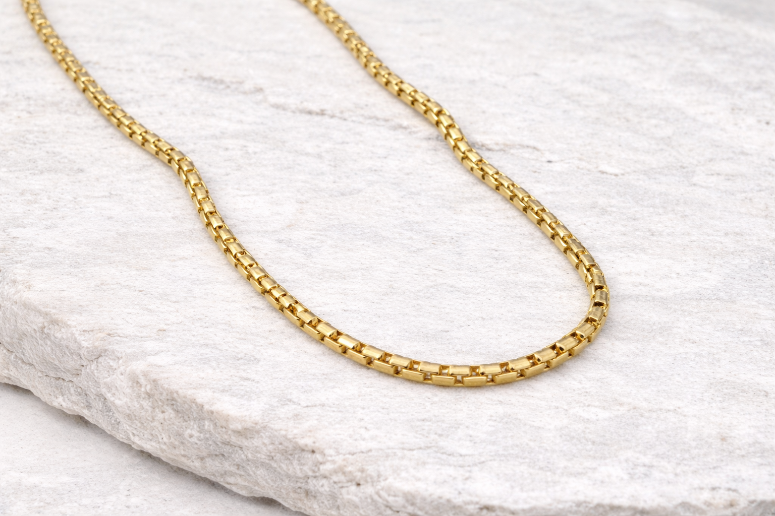 18kt Gold Plated Brass Chain Anti-Tarnish & Anti-Allergic