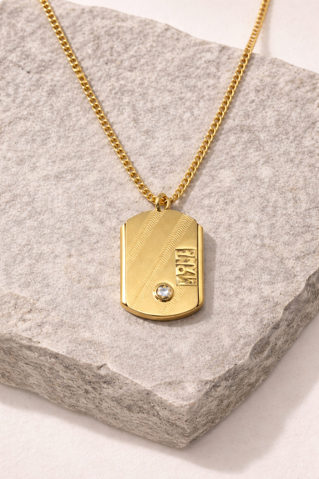Gold Tone Chain with Pendant