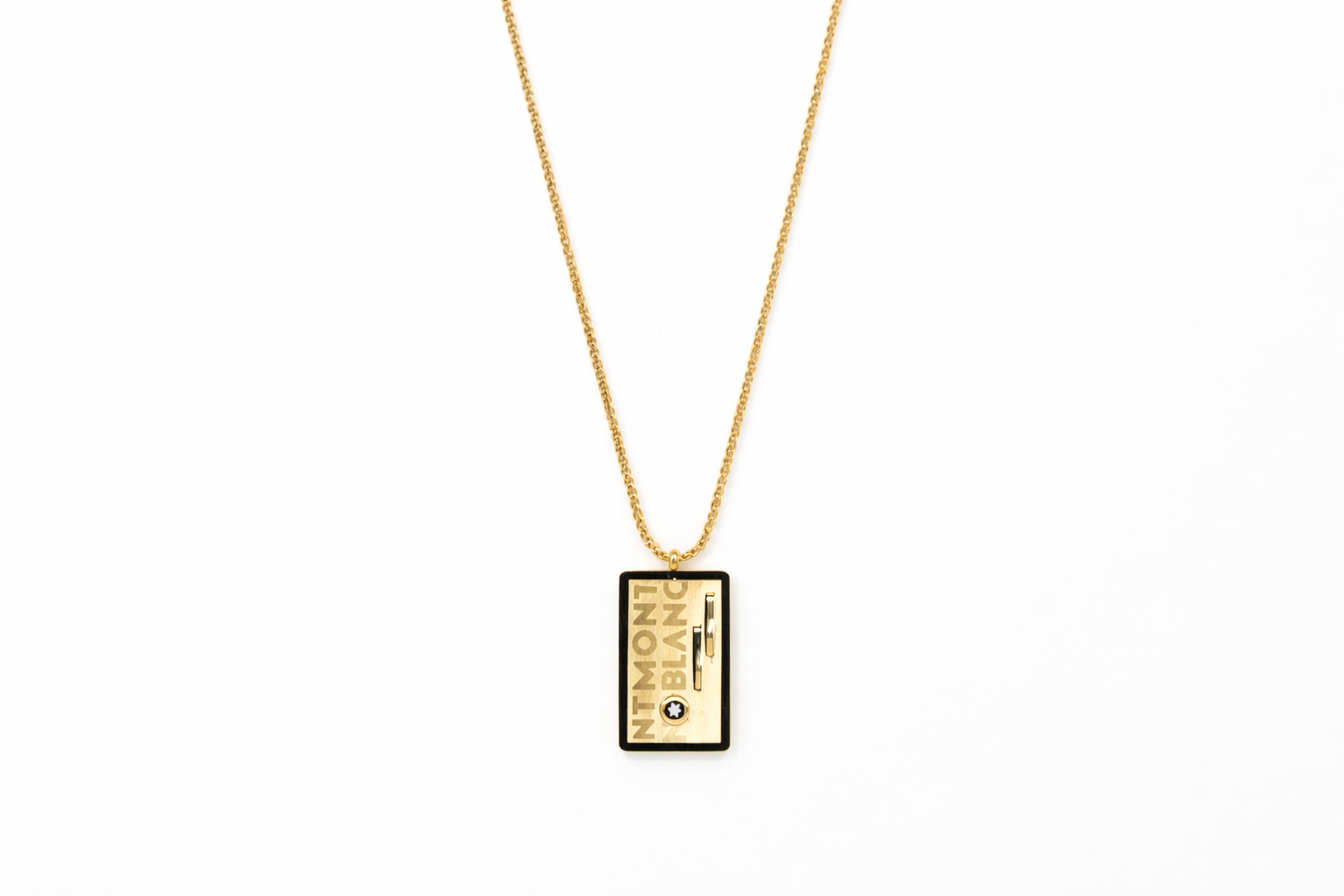 18kt Gold Plated Chain with Square Pendant