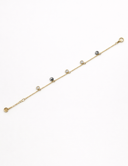 Gold polish chain soraski bracelet