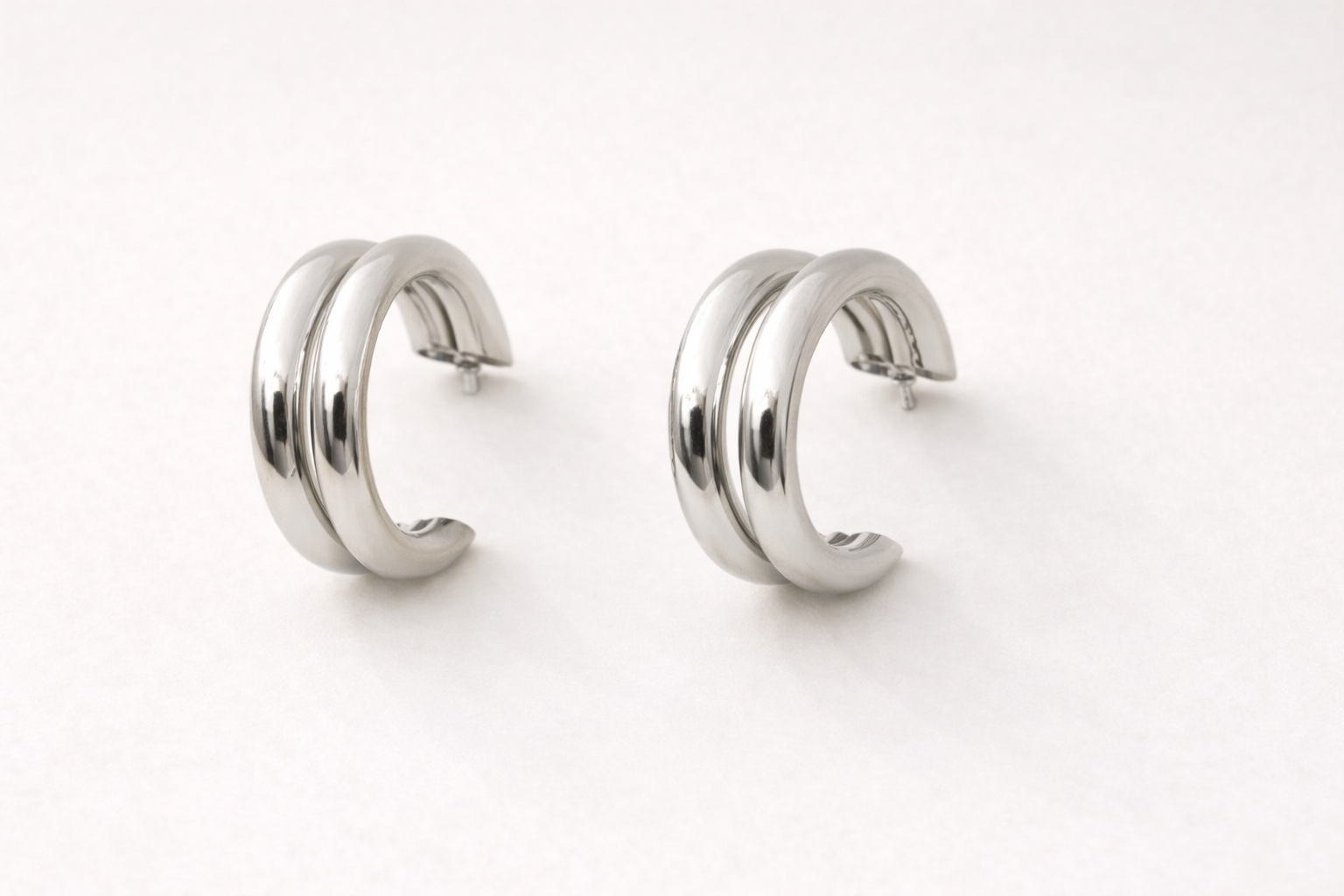 Stainless Steel Silver Polish Fancy Earring Anti-Tarnish & Anti-Allergic for Girl (Design 1)