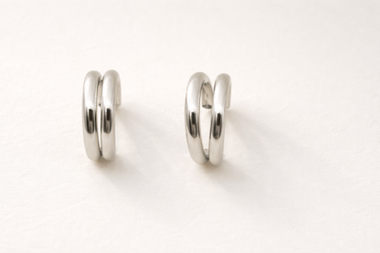 stainless steel silver polish fancy earring anti tranish anti allergic for girl