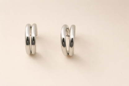 stainless steel silver polish fancy earring anti tranish anti allergic for girl