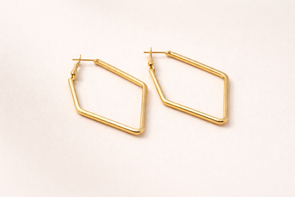 18kt gold polish fancy earring anti tranish anti allergic for girl