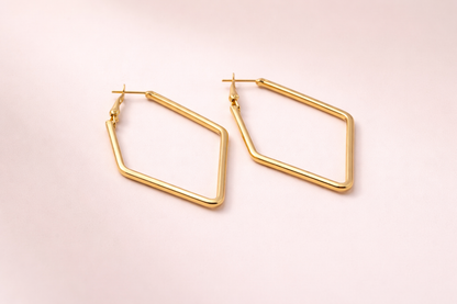 18kt gold polish fancy earring anti tranish anti allergic for girl