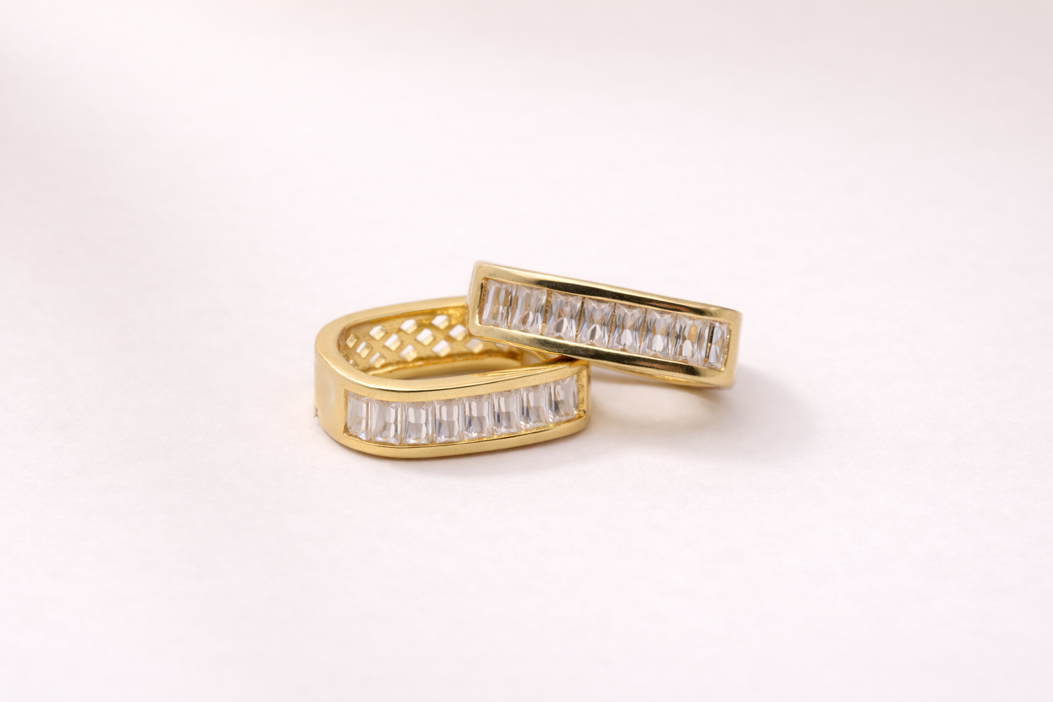 18kt Gold Polish Fancy Earring with Crystal Stone Anti-Tarnish & Anti-Allergic for Girls