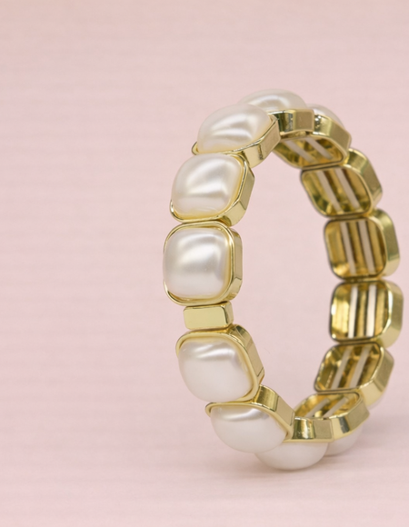 semi precious pearl bracelet
