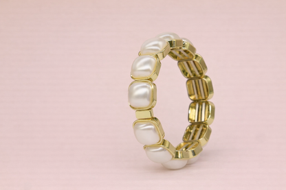 semi precious pearl bracelet