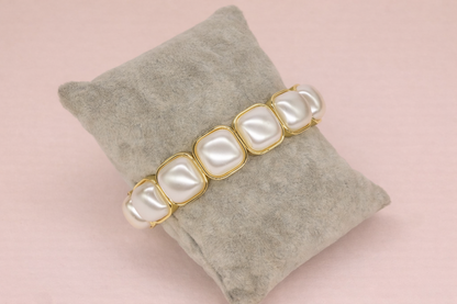 semi precious pearl bracelet