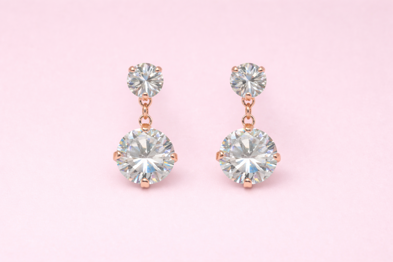 18kt Gold-Plated Earring with Swarovski Stone Anti-Tarnish & Anti-Allergic for Girls