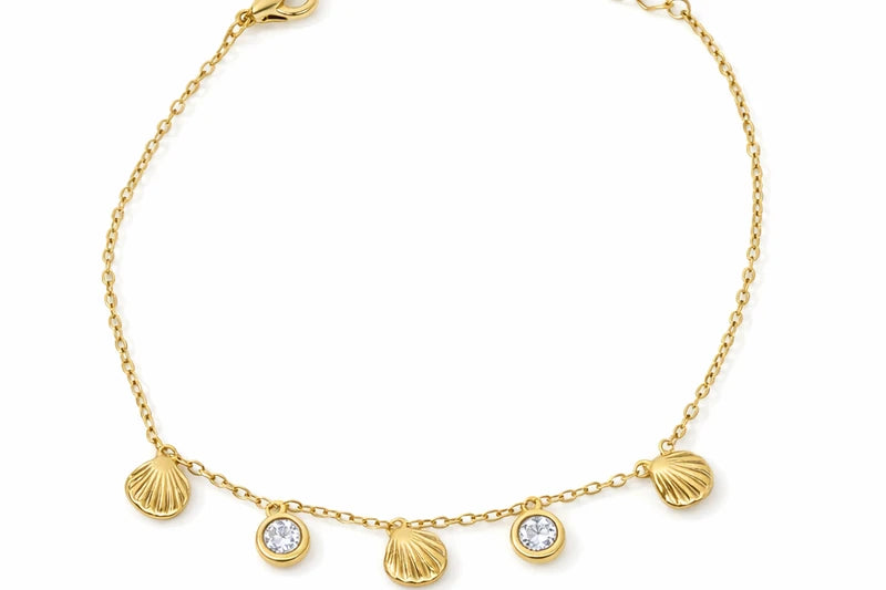 Gold Shell Antique Bracelet