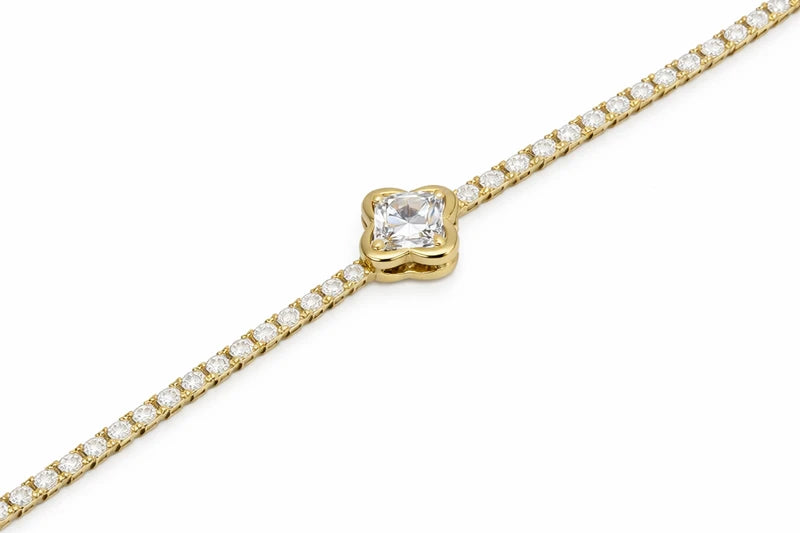 Gold Chain with Diamond Bracelet
